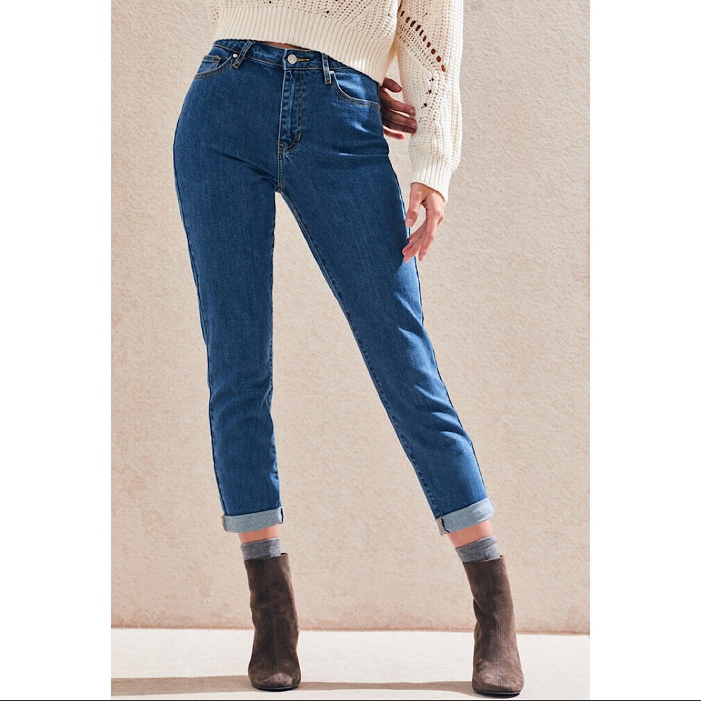 PACSUN | Mom Jeans High Rise Dark Medium Wash 22